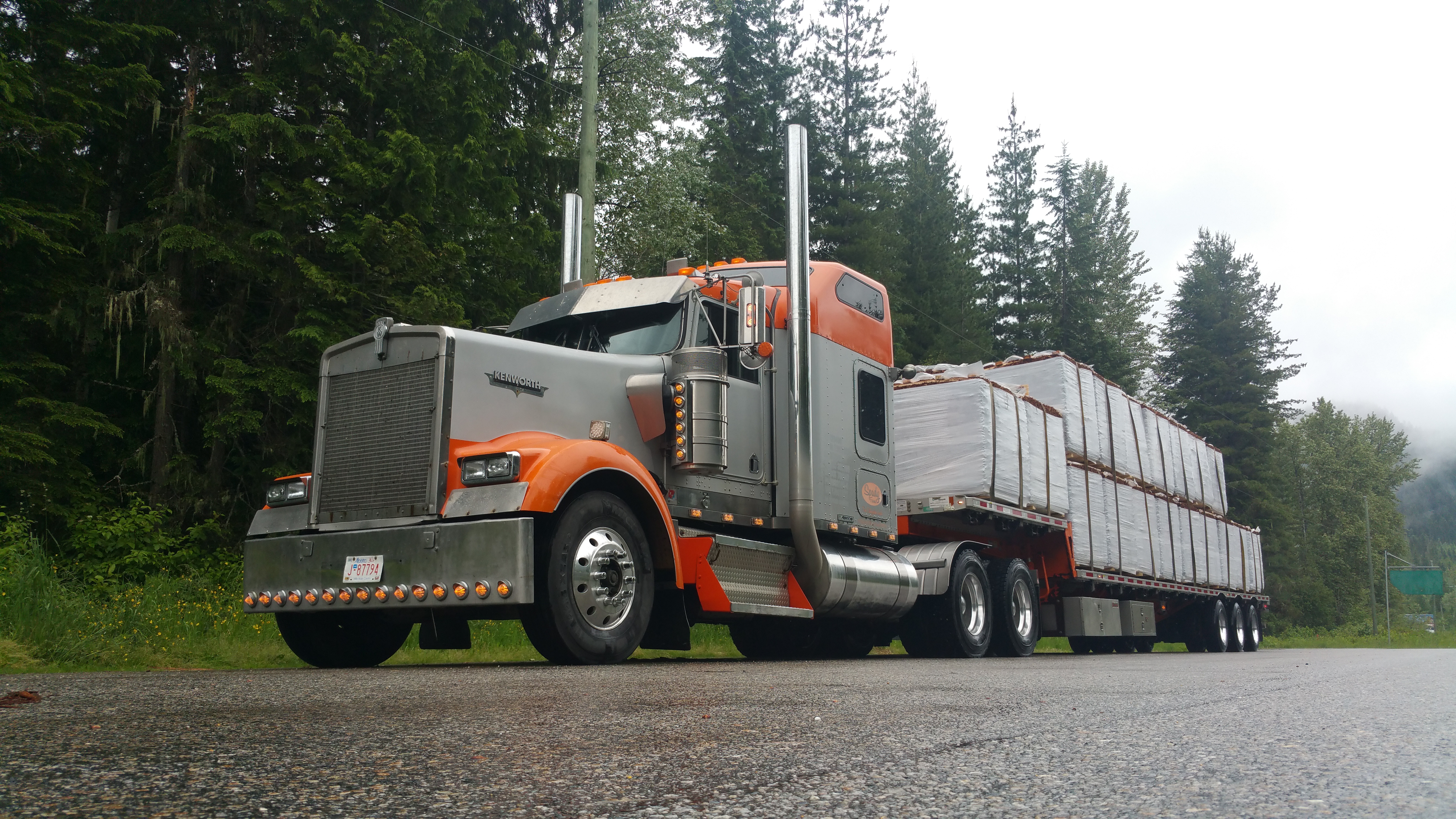 a truckload of bales