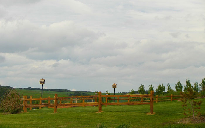 8' 3-rail fence