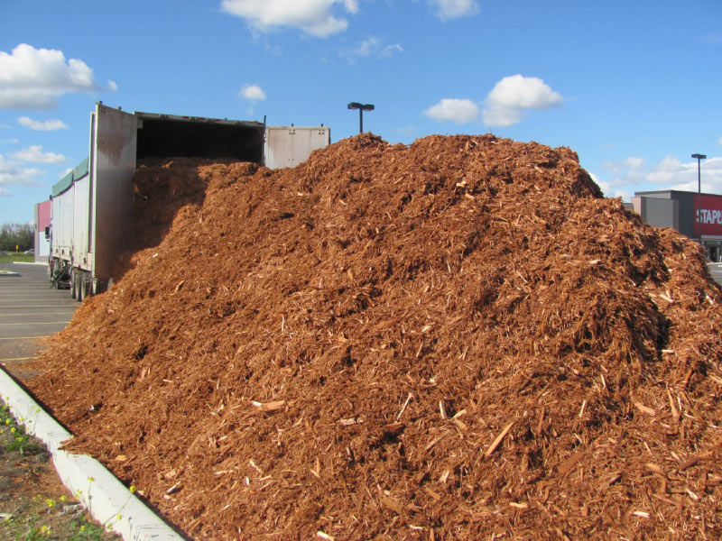 Cedar Mulch Bales Coverage